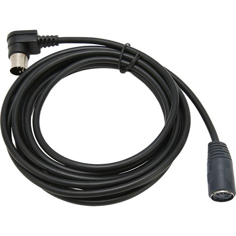 Câble d'extension MIDI DIN à 90 degrés, adaptateur DIN 5 broches mâle vers femelle pour clavier MIDI et piano électrique, 3 m (9,8 pi) (1/5)