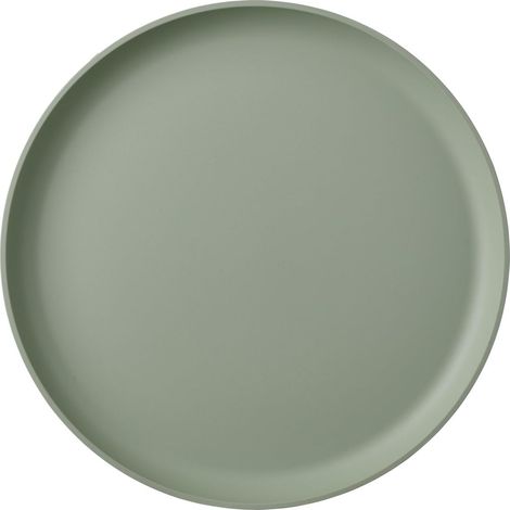 Assiette plate Silueta - Lavable au lave-vaisselle et résistant au micro-ondes - Assiettes en plastique - Assiettes plates - Vaisselle - 26 cm - Nordic sage (1/5)