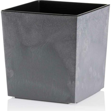 Maceta Flore de hormig贸n gris, 19 x 19 cm. (1/5)