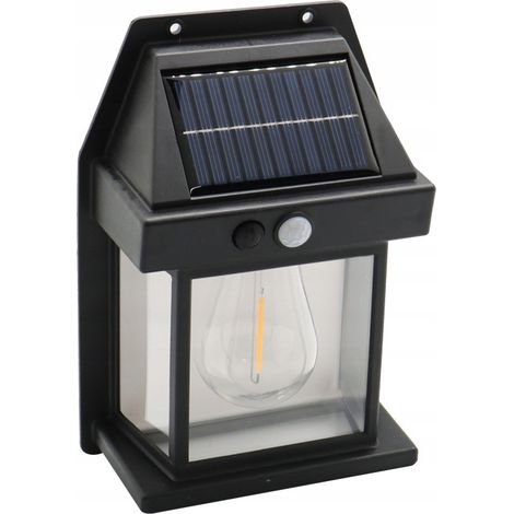 SOLAR GARTENLAMPE, TERRASSENWANDLEUCHTE, FASSADE, 1200mAh, IP65, 21cm