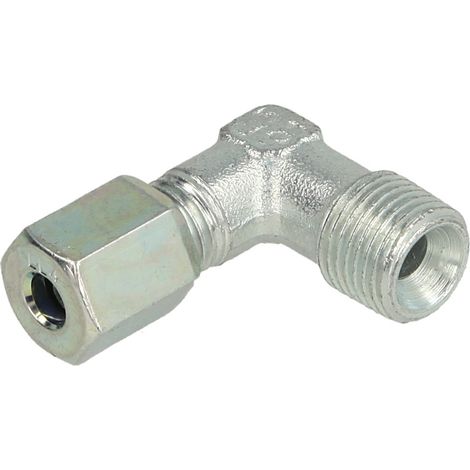 Raccord à visser coudé mâle 1/8'' x 4 mm avec filetage conique