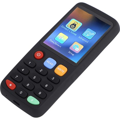 Copieur de cartes d'identité IC avec 5 cartes NFC IC, 5 porte-clés d'identification, interface USB-C, batterie 400 mAh, interface bilingue (chinois et anglais), cryptage complet (1/5)