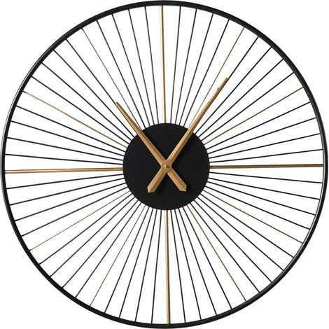 Wanduhr SAZAIS Metall Schwarz (1/5)
