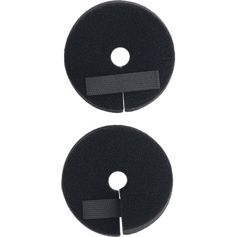 Rosette Nathe per morsi in neoprene nero