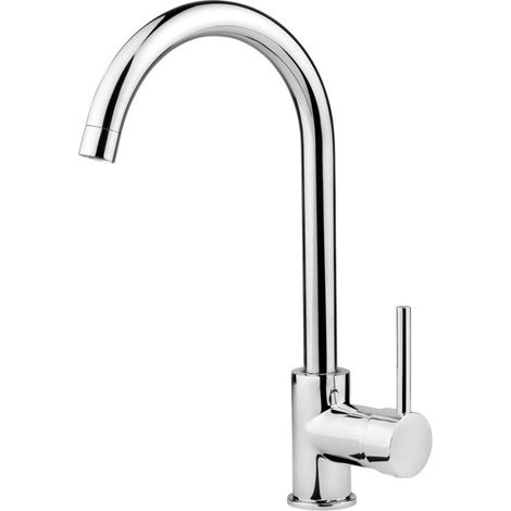 Miscelatore per lavello cucina in ottone leva singola finitura cromo - Astvo