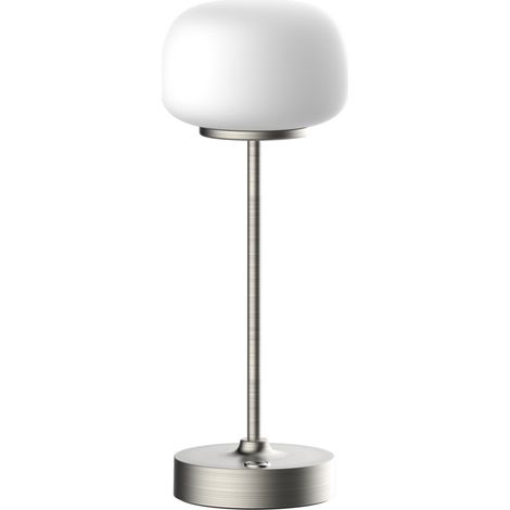 Lampada da tavolo Rimini Polux LED 2W USB-C cromo (1/3)