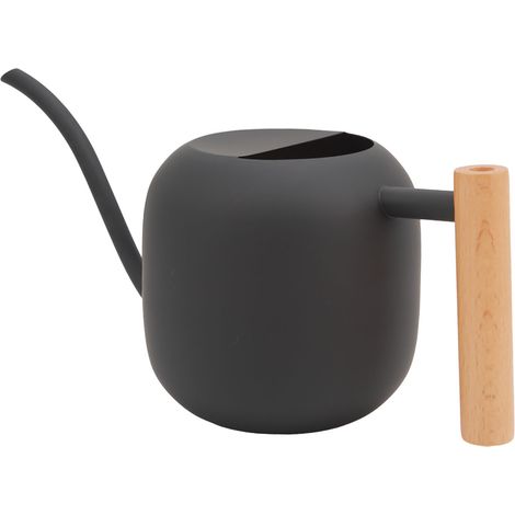 Mehrzweck-Sprinkler mit großem Fassungsvermögen und langem Griff für Zimmer- und Gartenpflanzen, 1200 ml, schwarz (1/5)