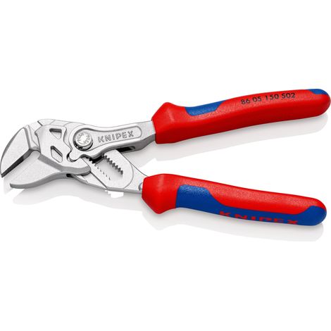 KNIPEX 86 05 150 S02 Pinza chiave con ganasce in materiale ruvido con manici multicomponente cromata 150 mm (1/2)