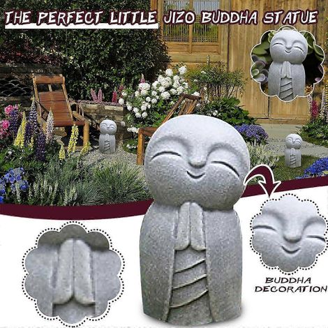 Jizo-Statue für die Innendekoration: Die kleine Jizo-Buddha-Statue eignet sich ideal für Haus und Garten. Außendekoration (1/4)