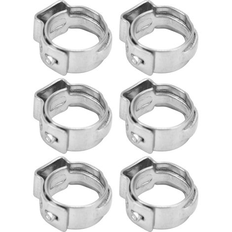 Collier de serrage double fil 20 pièces, résistant à la corrosion, réglable 10,3-12,8 mm, usage industriel, étau flexible durable. (1/5)