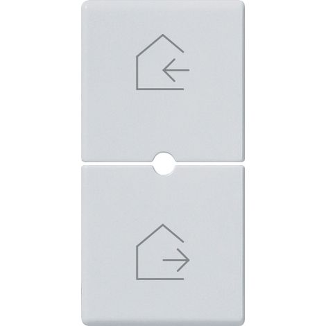 VIMAR - 14755.6.SL Due mezzi tasti 1M scenari Silver
