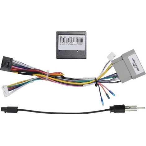 Kfz-Kabelbaumadapter, Canbus-Box, Stromkabel für Android-Autoradios, kompatibel mit Compass, Grand Cherokee und Dodge Grand Caravan.