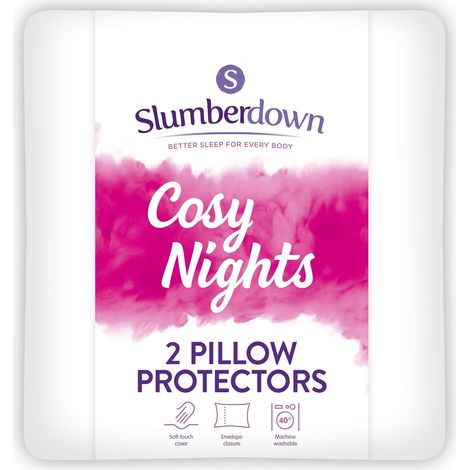 Slumberdown Cosy Nights Pillow Protector, 2 Pack