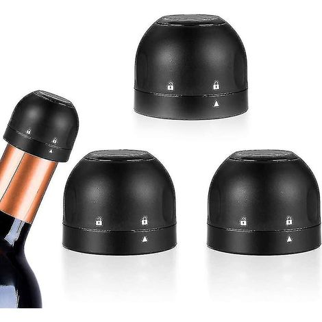 3 bouchon de Champagne étanche sous vide bouchon de bouteille de vin rouge arrêt Silicone scellé bouchon de bouteille de Champagne sous vide retenir