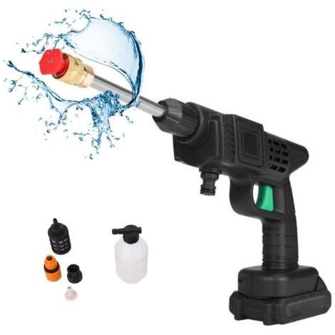 460-W-Akku-Hochdruckreiniger, tragbare Hochdruckpistole, Autowaschpistole, Wasserhahnanschluss (1/5)