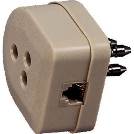 FME 22.170 SPINA TELEFONICA + PRESA PLUG 6-4C- FANTON- 10,0 pz