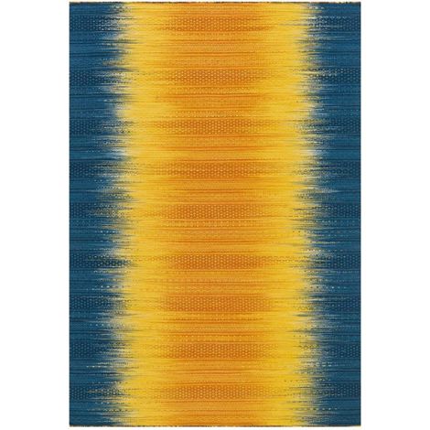 Tapis tissé sunset 8070 gelb blau - 90 x 160 cm (1/5)