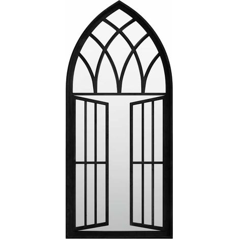 Maison Exclusive - Spiegel Schwarz 100x45 cm Eisen für Innenberei (1/5)