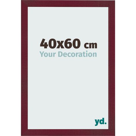 yd. - Cadre photo 40x60 - Vin Rouge Patine - MDF - Bologna