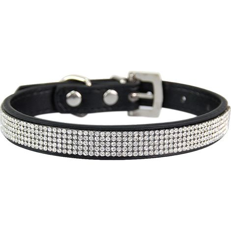 Collier pour chien ajustable à paillettes, collier rose pour chien, collier pour chat, collier pour chien orné de diamants (1/5)