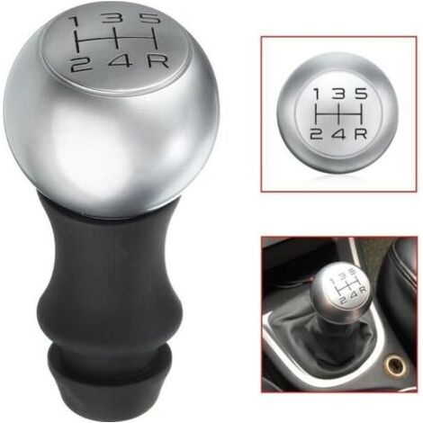 5-Vitesse Pommeau Levier de Vitesse Manuel Pour Peugeot 106 206 207 306 307 407 408 508 (1/4)