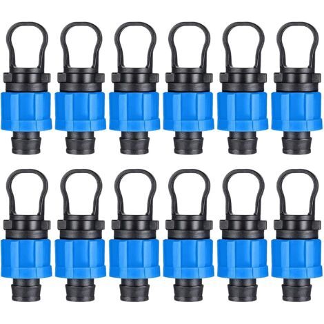 Set de 12 embouts d'irrigation goutte à goutte - Raccordement universel - compatible avec les bandes d'irrigation goutte à goutte 16mm (1/5)