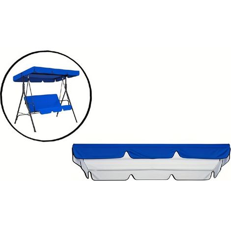 Housse de rechange bleue pour balancelle de jardin (1/5)