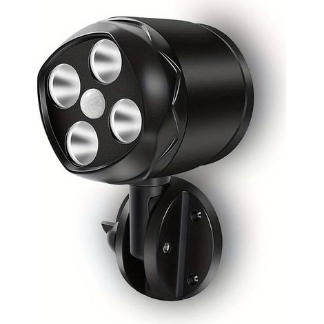 Projecteur à piles avec détecteur de mouvement pour extérieur, 4 projecteurs LED sans fil alimentés par piles, 1000 lm, étanche IP65, applique murale pour jardin, garage, intérieur et extérieur (1/5)