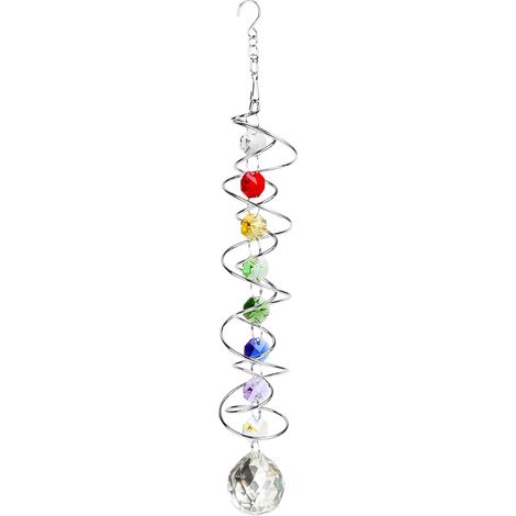 Attrape-soleil en cristal arc-en-ciel - Attrape-soleil suspendu - 31 mm - Pour lustre, suspension, fenêtre, jardin, mariage (1/5)