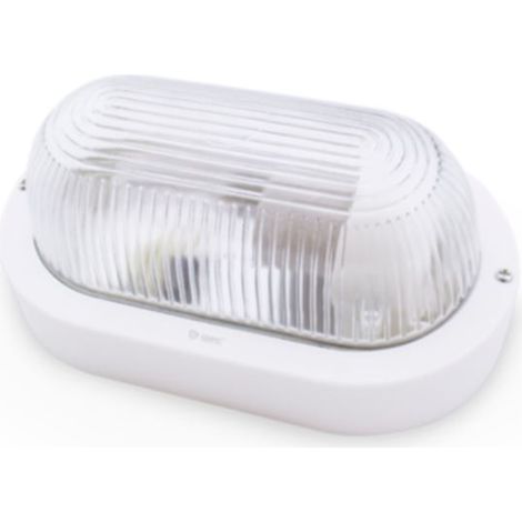 Ovale thermoplastische Wandleuchte WEISS E27 GSC 0700644