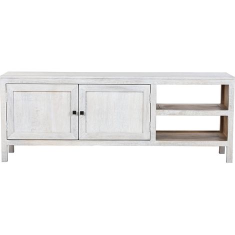 Mueble Tv Mango 160X40X60 Blanco (1/5)