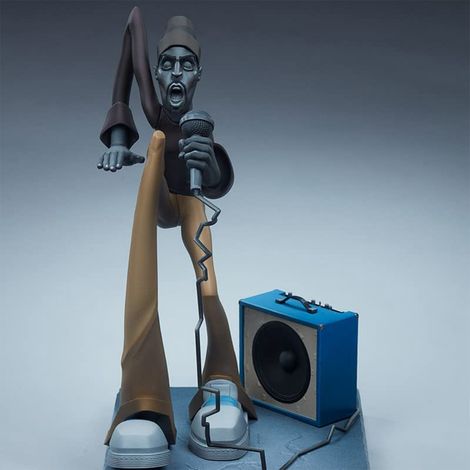 Statue de Sculpture Résine DJ Break Dance Artiste Hip Hop Moderne Décor (1/5)