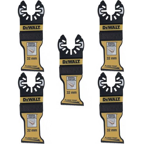 Dewalt DT20776-QZ Bi-Metal Plunge Point Multitool Blade 32mm (5 Pack) DEWDT20776QZ
