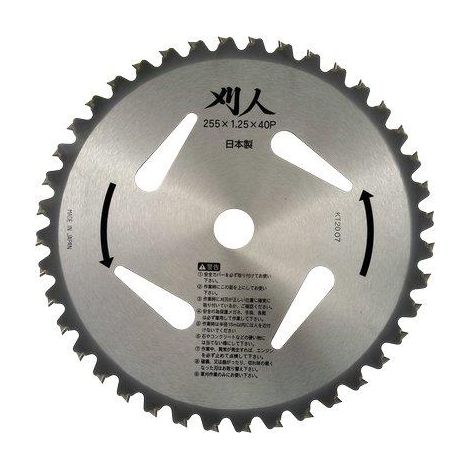 DISCO X DECESPUGLIATORE AL TUNGSTENO PLUS JAPAN  ACCIAIO DENTI 40 D.MM 255 S.MM 2,0 WIDIA MM 9