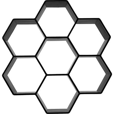 Moule Hexagonal pour Pavés en Ciment Jardin Réutilisable Plastique Solide Allée Terrasse Décoration Extérieure Outil Manuel Usage Saisonnier (1/5)