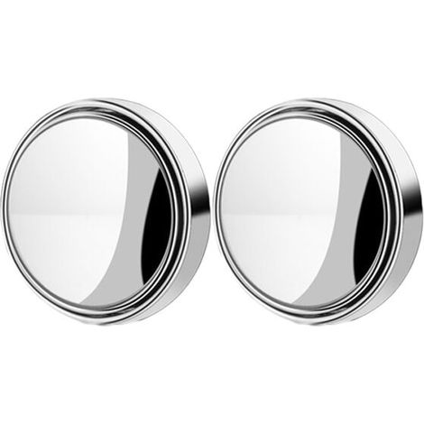 Retroviseur Angle Mort - Verre Convexe HD 5,1 cm - Vue Panoramique 360° - Logement ABS - Pour Voiture SUV Camion - Lot de 2 (1/4)