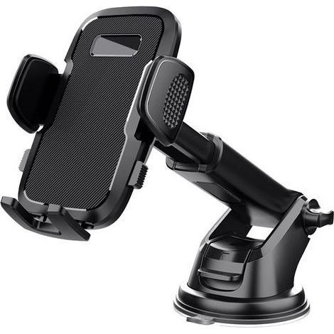Support Téléphone Voiture [2025 Ventouse Puissante] Porte Telephone Voiture Tableau de Bord, Rotation 360° Portable Ventouse pour iPhone Compatible avec 4-7.2" Smartphone-Chrom (1/5)