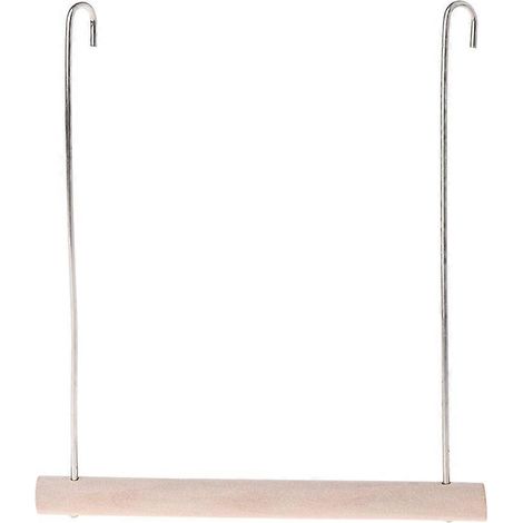 Balancelle pour oiseaux, perchoir en bois naturel, hamac pour perroquets moyens et petits, support suspendu L.