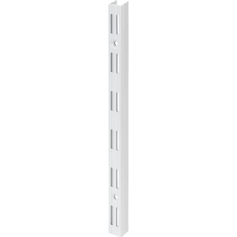 TrendLine Wandschiene 2-reihig weiß 150 x 2,5 cm Regale