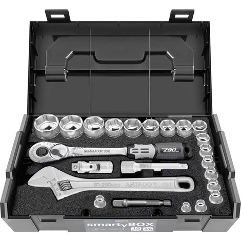 Matador Schraubwerkzeuge smartyBOX S2 81453115 Jeu d'outils pour les artisans en valise 25 pièces X444291 (1/4)