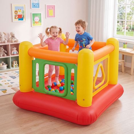 Inflatable Kids Bounce House with Ball Pit and Trampoline (1/5)