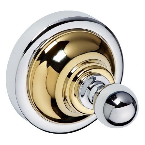 Patère RETRO en chrome-or 6,5x6,5x6,5 cm (1/4)
