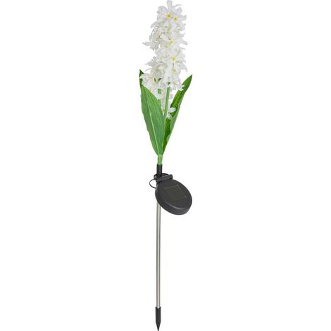 Balise d'extérieur solaire Fleur H75cm blanc - Atmosphera créateur d'intérieur (1/4)
