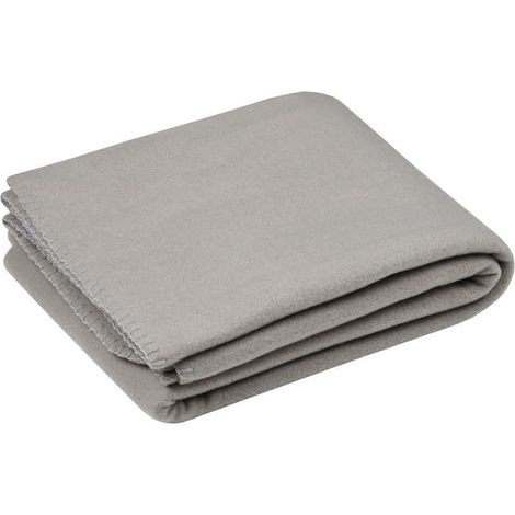 Manta CARLTON de 125x150 cm, color gris polar.