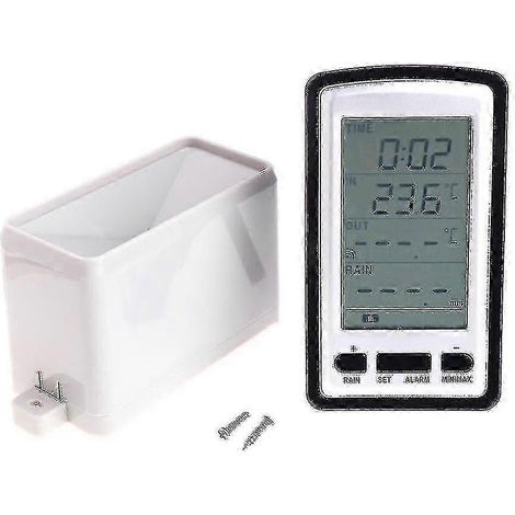 Pluviomètre numérique pour un suivi météorologique précis et l'enregistrement de la température (1/5)