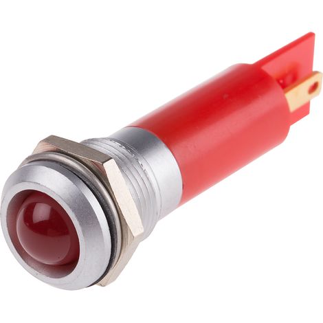 Voyant LED lumineux Rouge RS PRO, dia. 12mm, 230V c.a., IP67 ( Prix pour 1 )