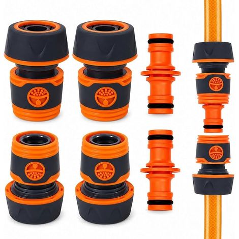 6 Pièces Embout Tuyau Arrosage, Raccord Tuyau d'arrosage,3/4" (19 mm) Pouce (1/5)