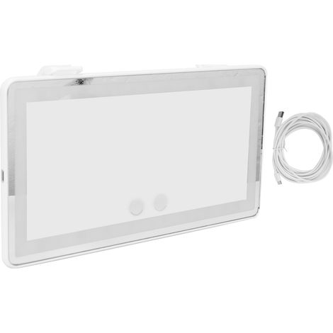 Miroir de Maquillage LED Tactile pour Voiture avec Éclairage et Protection Solaire (1/5)