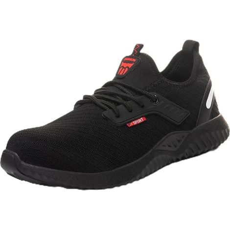 Chaussures de sécurité homme à embout acier, sneakers antidérapantes confortables pour chantier, entrepôt et industrie - chaussures de travail homme robustes. (1/5)