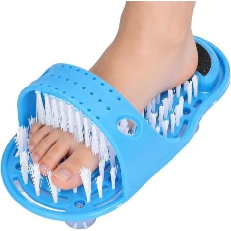 Tapis Brosse Pieds Douche, PVC, Ventouses, Réutilisable, Gommage, Massage, Anti-Dérapant, Stress, Spa, Lavable (1/5)